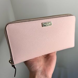 Kate Spade continental wallet- light pink